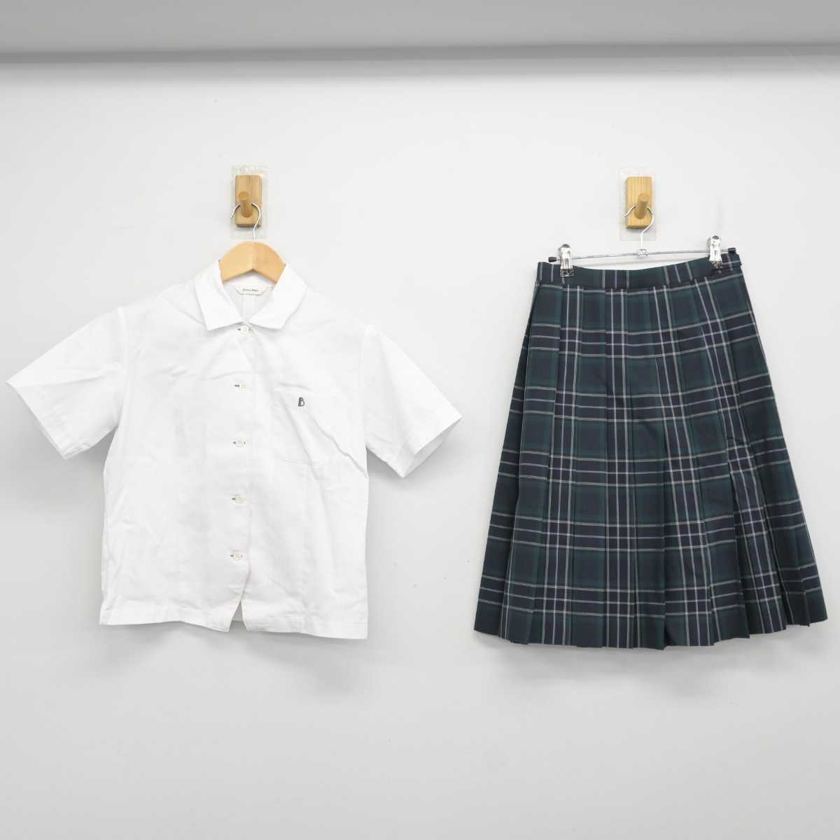 【中古】東京都 文京学院大学女子高等学校 女子制服 2点 (シャツ・スカート) sf059157