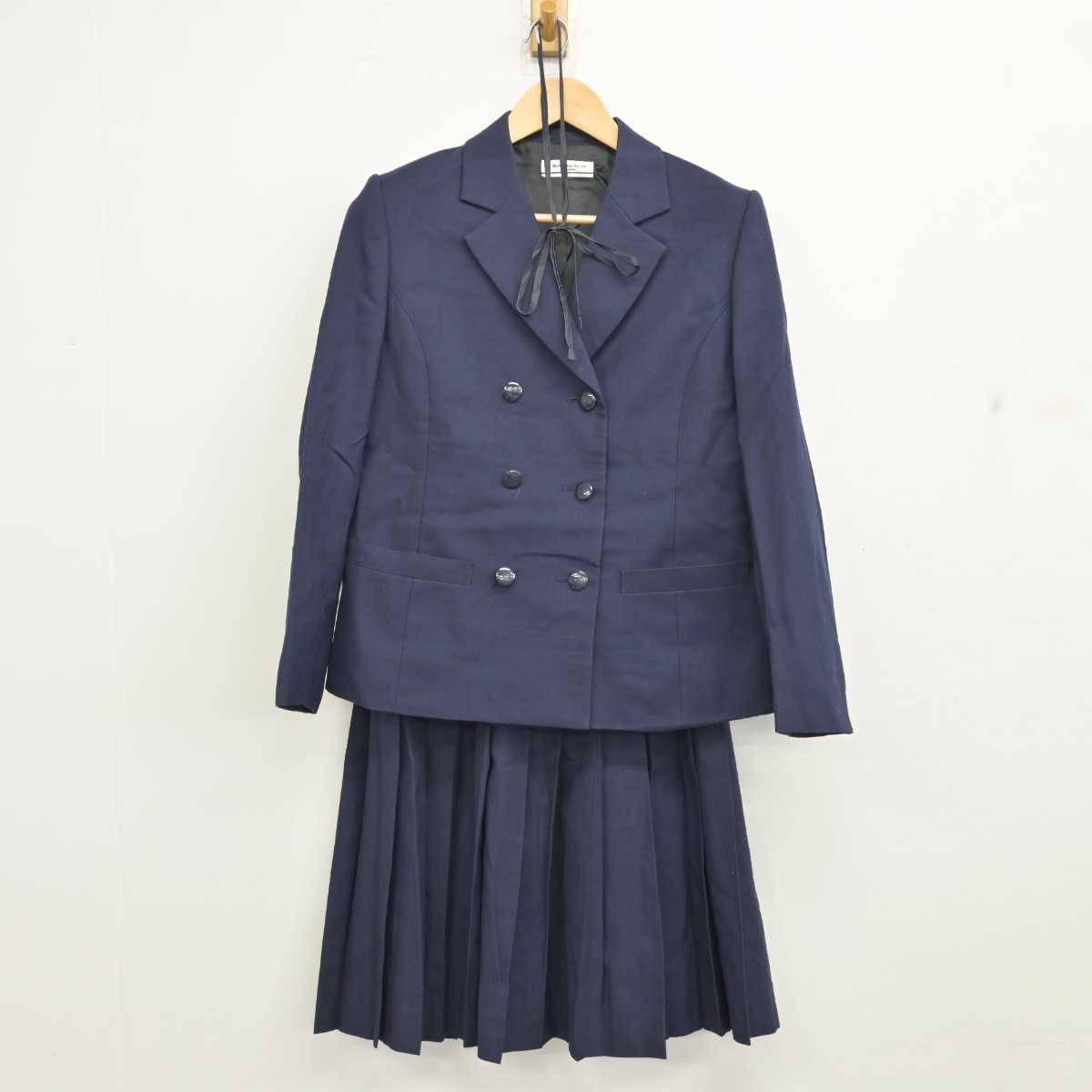 【中古】群馬県 南橘中学校 女子制服 3点 (ブレザー・スカート) sf059161