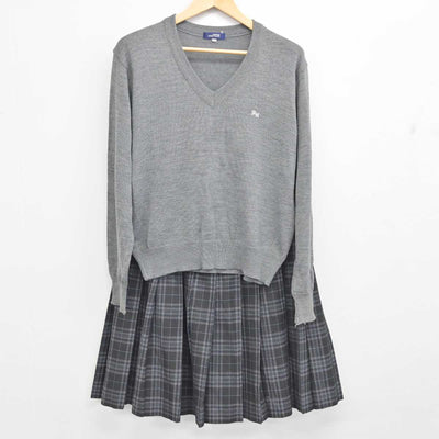 【中古】埼玉県 草加西高等学校 女子制服 3点 (ブレザー・ニット・スカート) sf059162