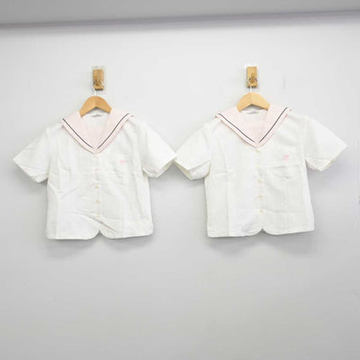 【中古】茨城県 水戸女子高等学校 女子制服 2点 (セーラー服) sf059169