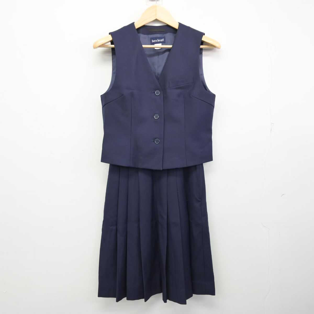 【中古】静岡県 湖西高等学校 女子制服 4点 (ブレザー・ベスト・スカート) sf059183