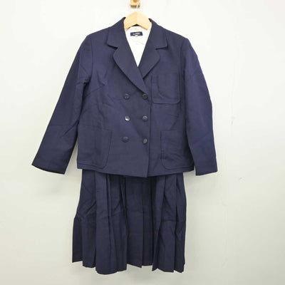 【中古】茨城県 日立市立大久保中学校 女子制服 3点 (ブレザー・シャツ・ジャンパースカート) sf059184