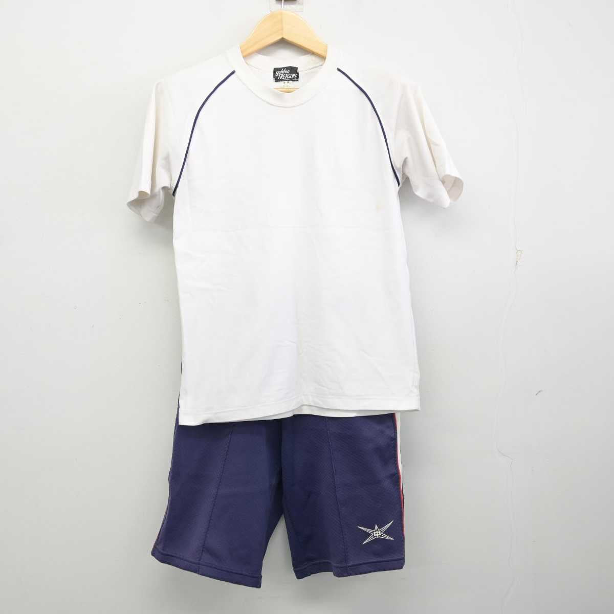 【中古】茨城県 日立市立大久保中学校 女子制服 2点 (体操服 上・体操服 下) sf059187