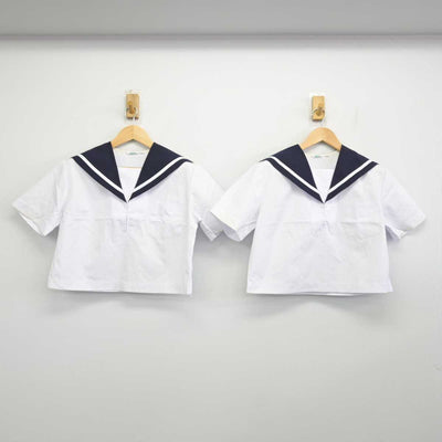 【中古】香川県 飯山中学校 女子制服 3点 (セーラー服・スカート) sf059189