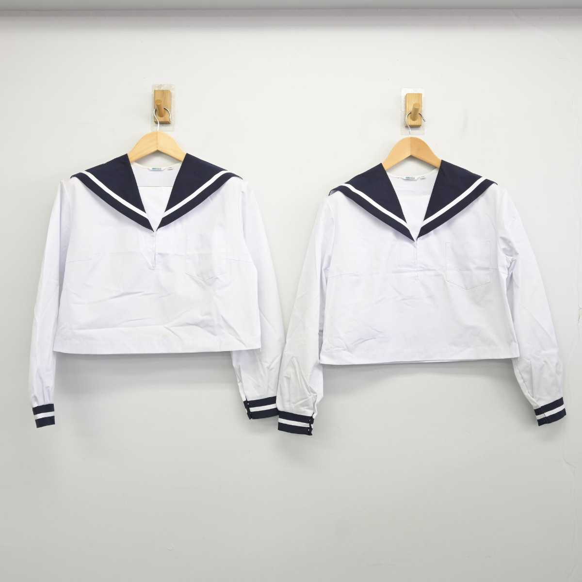 【中古】香川県 飯山中学校 女子制服 2点 (セーラー服) sf059190