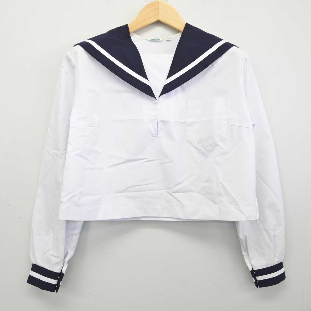 【中古】香川県 飯山中学校 女子制服 2点 (セーラー服) sf059190