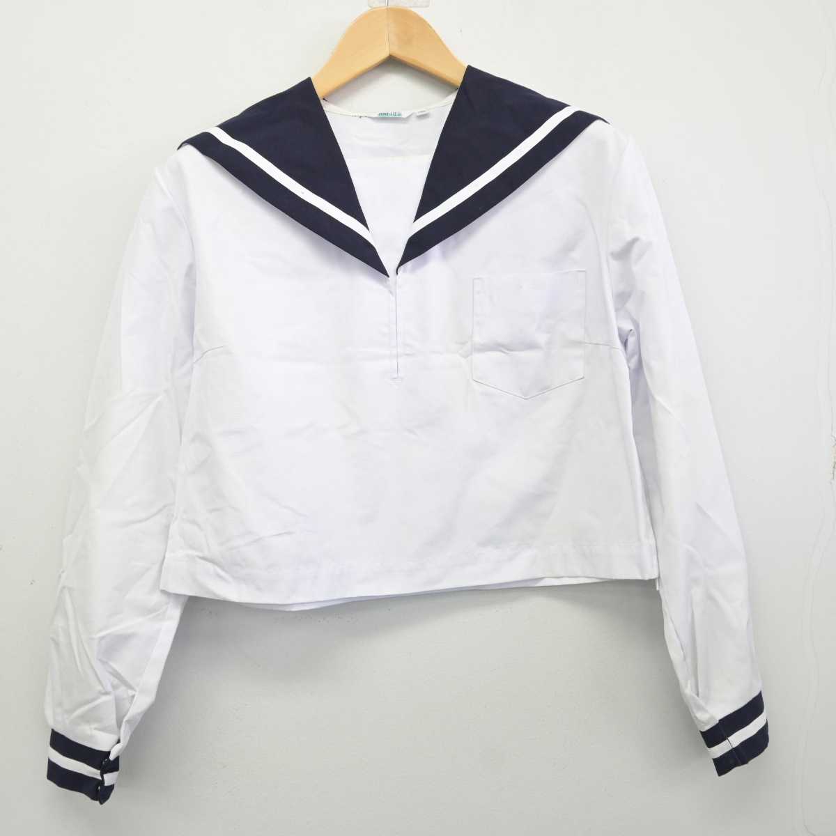 【中古】香川県 飯山中学校 女子制服 2点 (セーラー服) sf059190