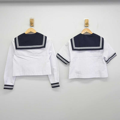 【中古】静岡県 清水第三中学校 女子制服 3点 (セーラー服・セーラー服・スカート) sf059194