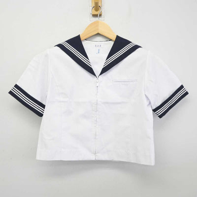 【中古】静岡県 清水第三中学校 女子制服 2点 (セーラー服・スカート) sf059195