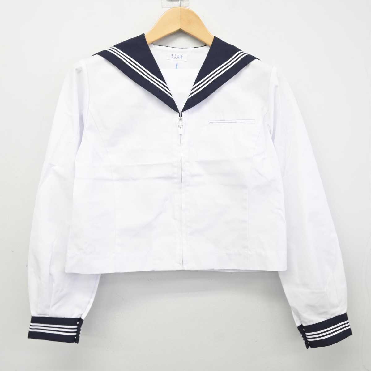 【中古】静岡県 清水第三中学校 女子制服 2点 (セーラー服・セーラー服) sf059197