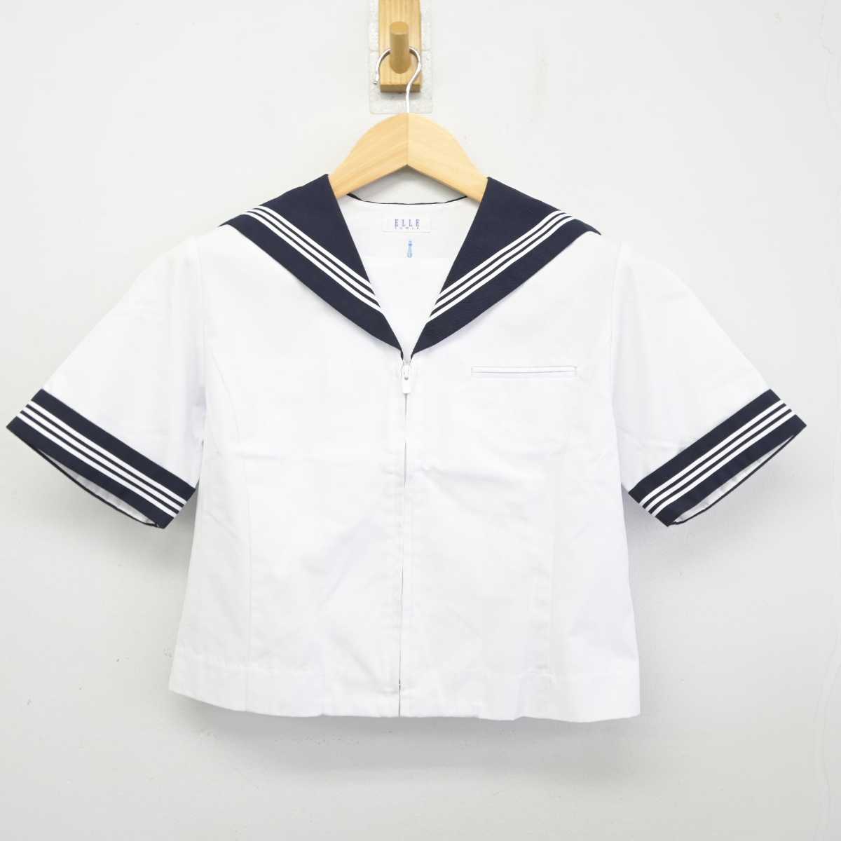 【中古】静岡県 清水第三中学校 女子制服 2点 (セーラー服・セーラー服) sf059197