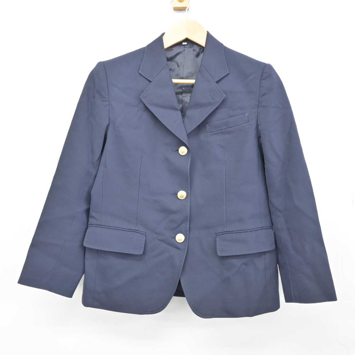 【中古】岡山県 竜操中学校 女子制服 2点 (ブレザー・スカート) sf059198