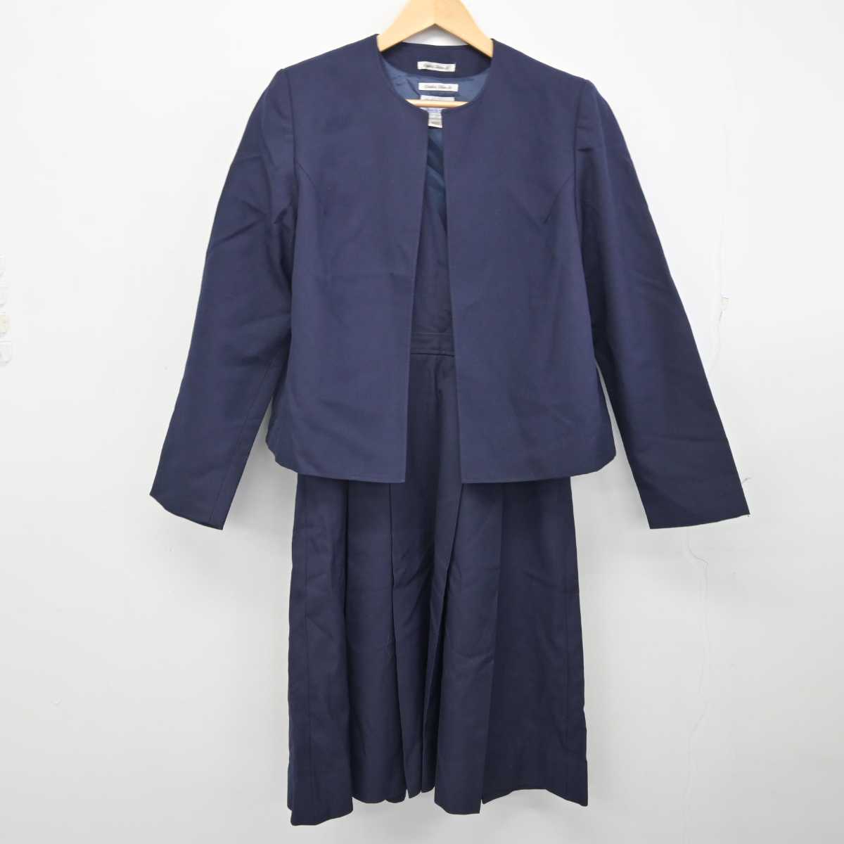 【中古】大阪府 大阪信愛女学院高等学校 女子制服 2点 (ブレザー・ジャンパースカート) sf059201