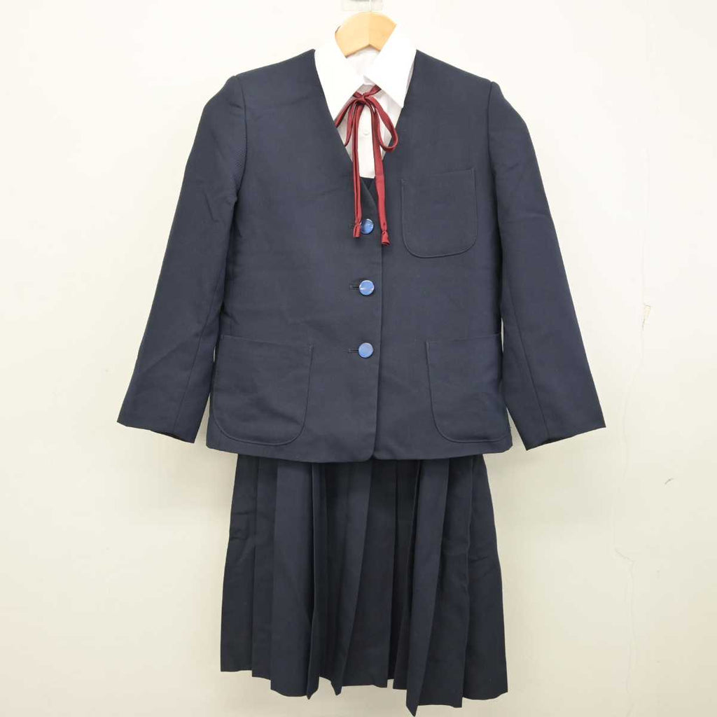 【中古】東京都 青梅市立第三中学校 女子制服 4点 (ブレザー・シャツ・ジャンパースカート) sf059215 | 中古制服通販パレイド