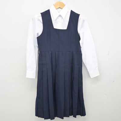 【中古】東京都 青梅市立第三中学校 女子制服 3点 (ブレザー・シャツ・ジャンパースカート) sf059216