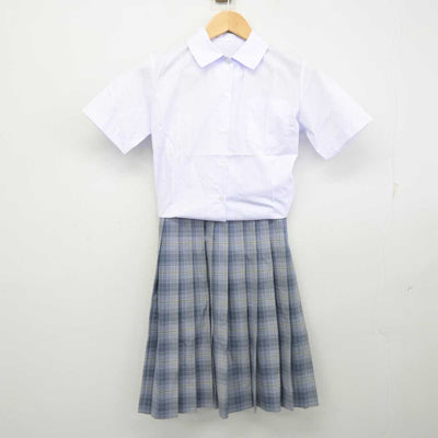 【中古】東京都 青梅市立第三中学校 女子制服 3点 (ベスト・シャツ・スカート) sf059217