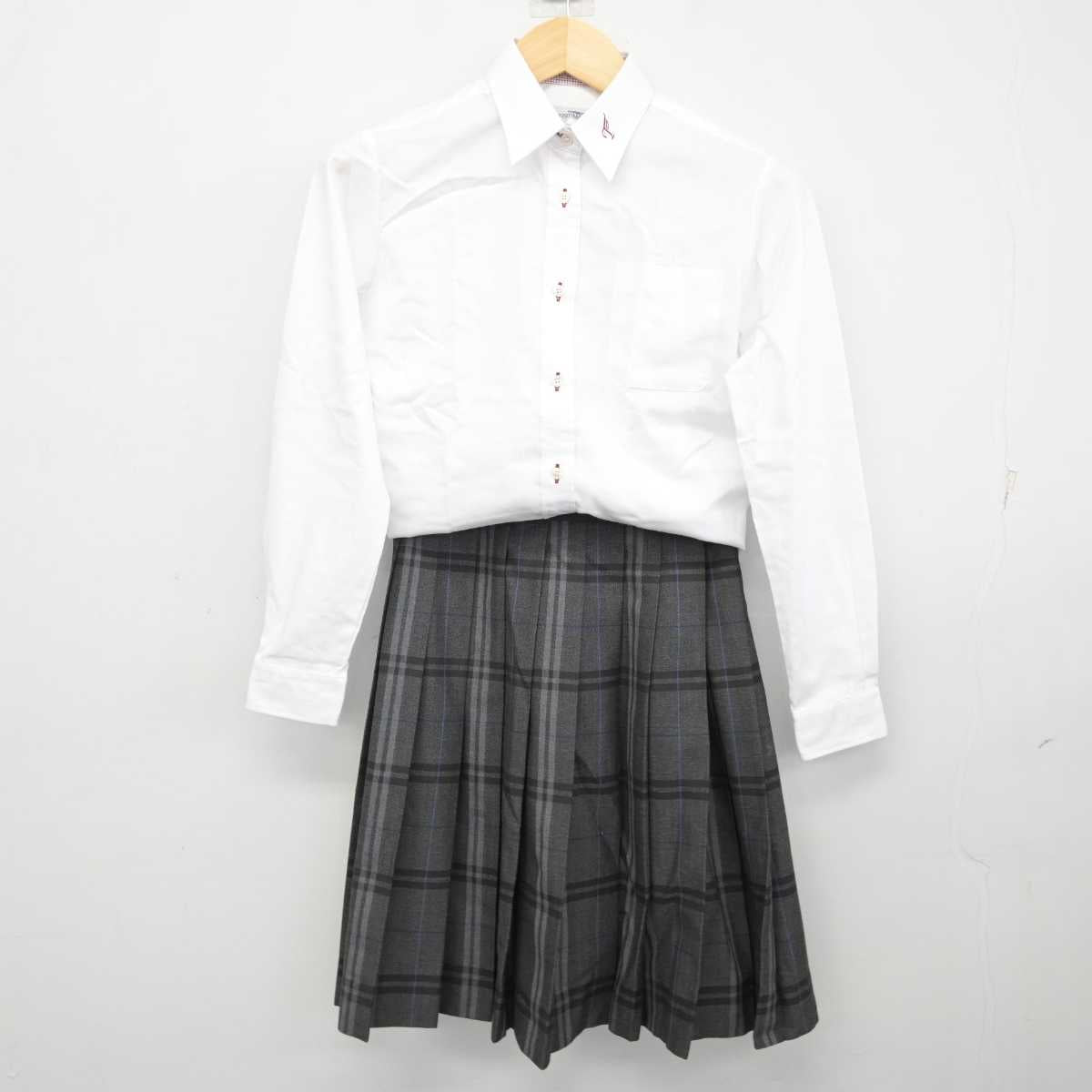 【中古】大阪府 阪南市立鳥取中学校 女子制服 3点 (ブレザー・シャツ・スカート) sf059224