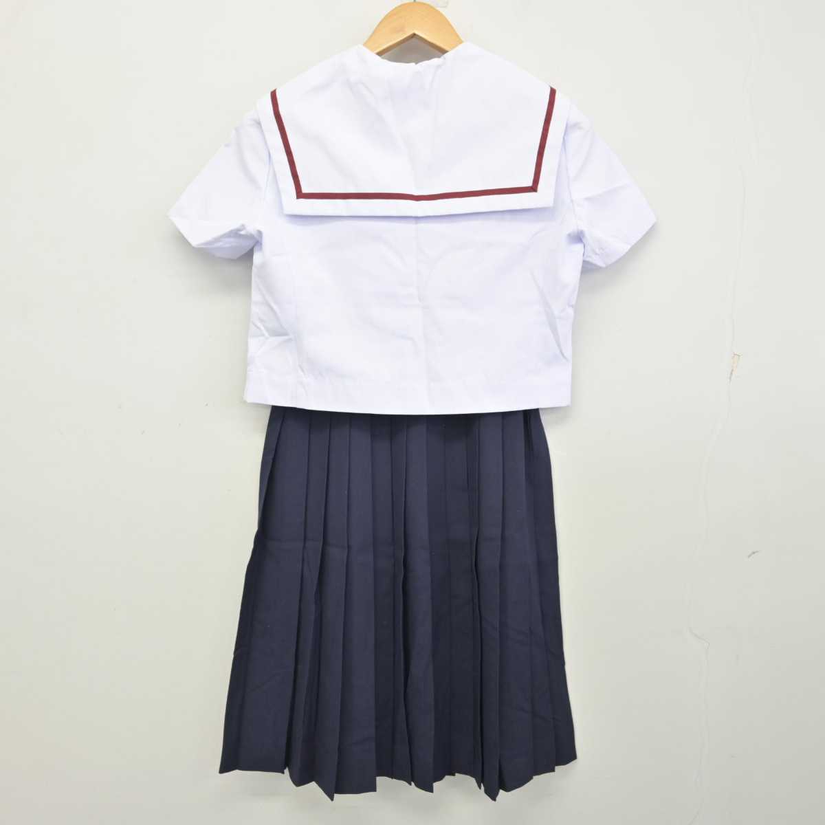 【中古】愛知県 治郎丸中学校 女子制服 3点 (セーラー服・スカート) sf059229