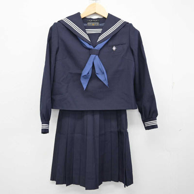 【中古】岩手県 仙北中学校 女子制服 4点 (セーラー服・スカート) sf059235