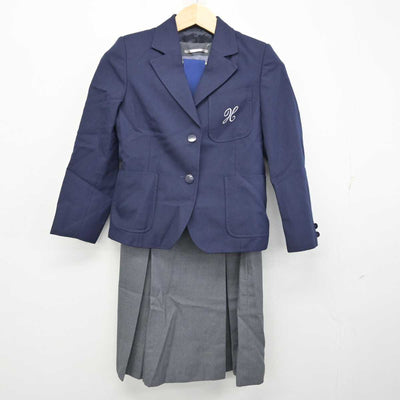 【中古】神奈川県 平間中学校 女子制服 3点 (ブレザー・ジャンパースカート) sf059244