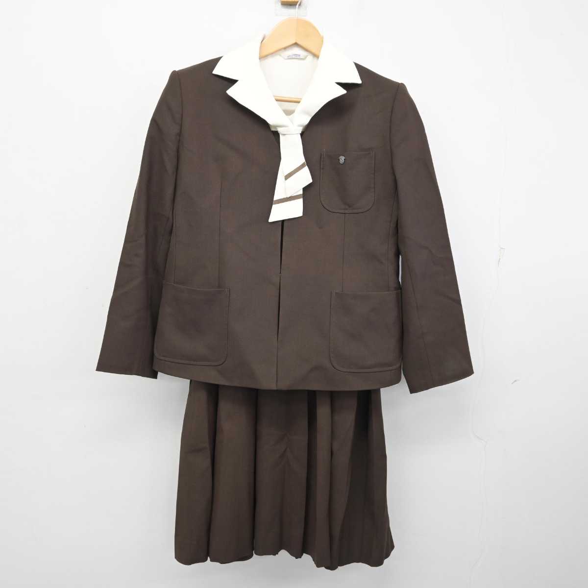 【中古】三重県 四日市商業高等学校 女子制服 4点 (ブレザー・シャツ・ジャンパースカート) sf059252