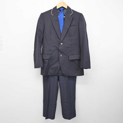 【中古】福岡県 福岡市内中学新標準服 男子制服 3点 (ブレザー・ズボン) sf059256