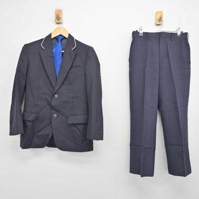 【中古】福岡県 福岡市内中学新標準服 男子制服 3点 (ブレザー・ズボン) sf059256