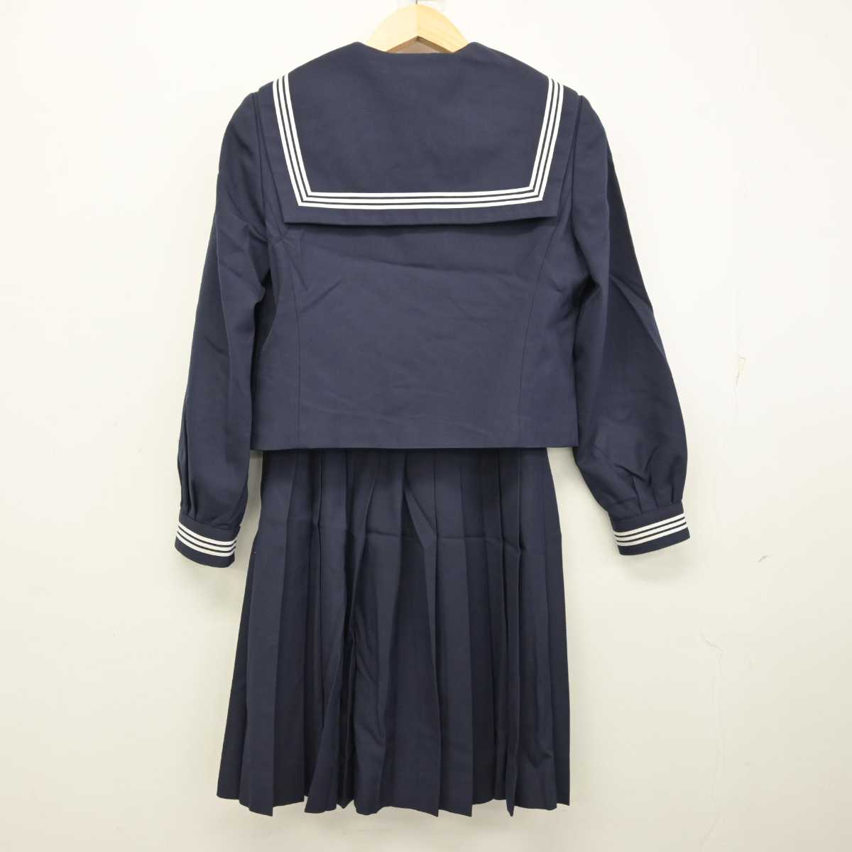 【中古】香川県 香東中学校 女子制服 3点 (セーラー服・スカート) sf059267