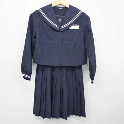 【中古】沖縄県 石垣第二中学校 女子制服 2点 (セーラー服・スカート) sf059269