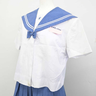 【中古】沖縄県 石垣第二中学校 女子制服 2点 (セーラー服・スカート) sf059271