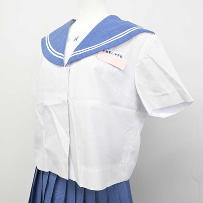 【中古】沖縄県 石垣第二中学校 女子制服 2点 (セーラー服・スカート) sf059273