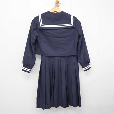 【中古】熊本県 宇土市立鶴城中学校 女子制服 3点 (セーラー服・ジャンパースカート) sf059282