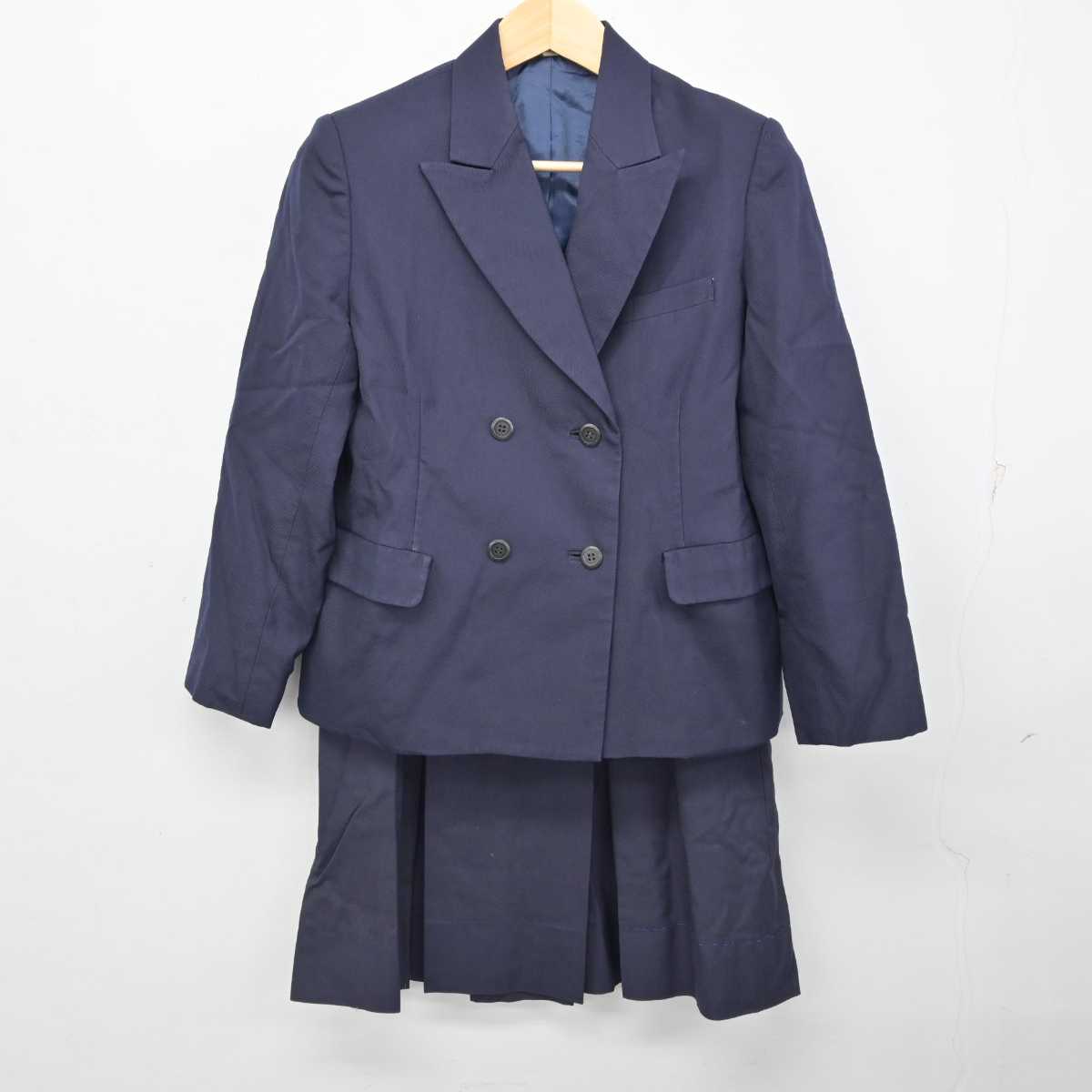 【中古】大阪府 岸和田高等学校 女子制服 3点 (ブレザー・ベスト・スカート) sf059285