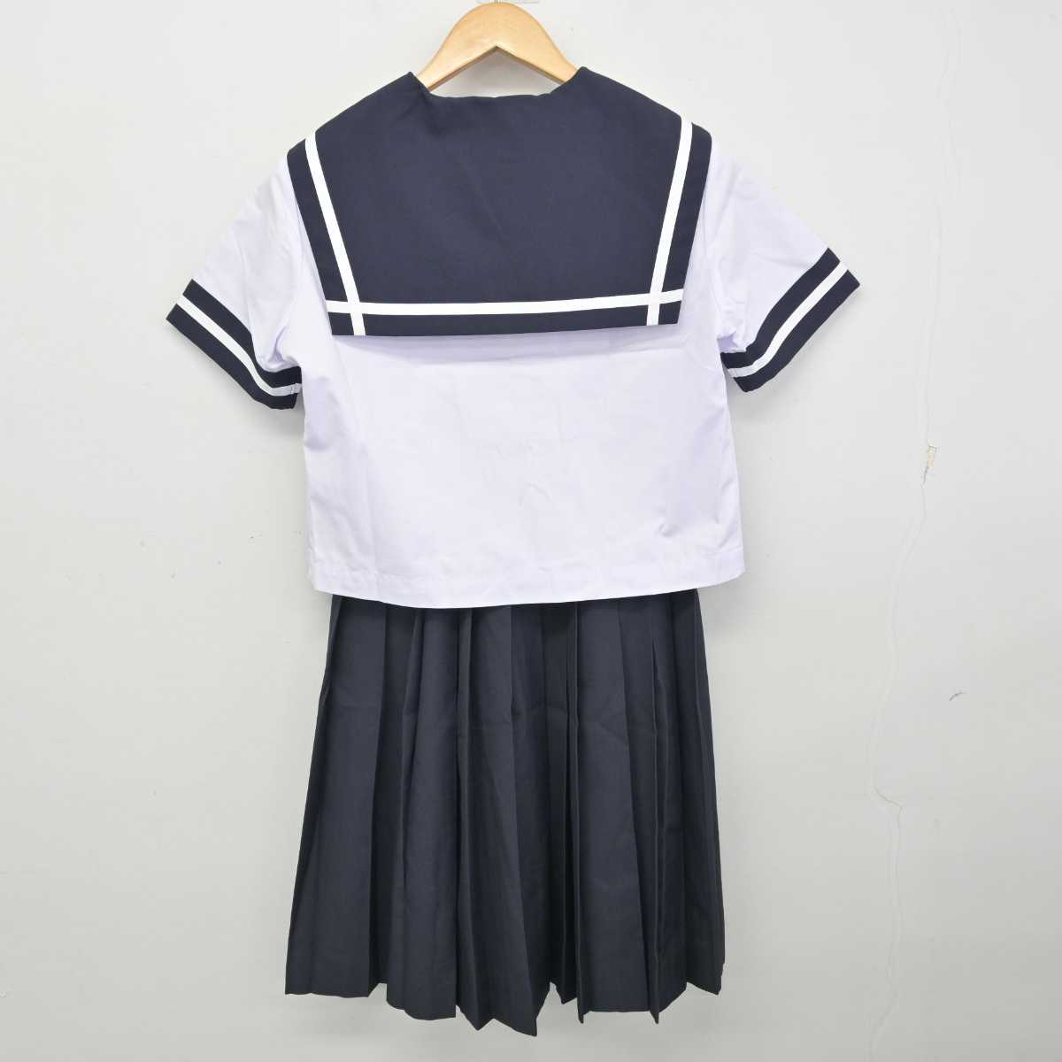 【中古】香川県 屋島中学校 女子制服 3点 (セーラー服・スカート) sf059287