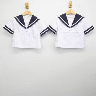 【中古】香川県 屋島中学校 女子制服 3点 (セーラー服・スカート) sf059287