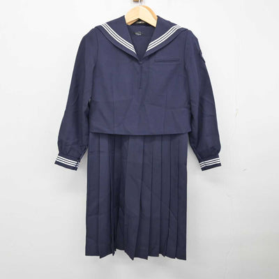 【中古】東京都 大森第八中学校 女子制服 2点 (セーラー服・ジャンパースカート) sf059301