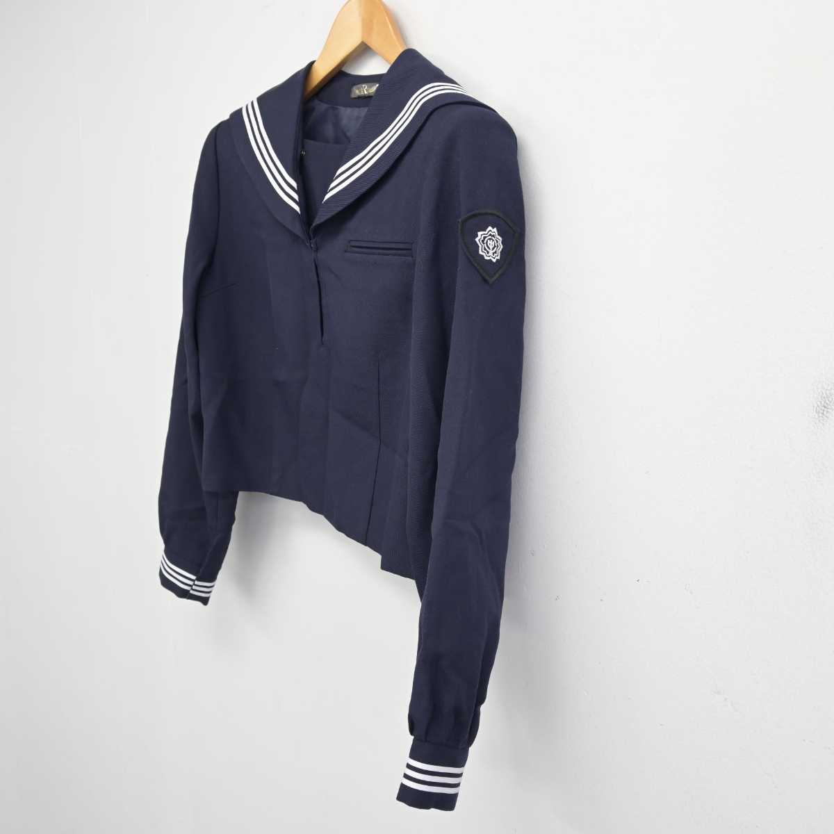 【中古】東京都 大森第八中学校 女子制服 2点 (セーラー服・ジャンパースカート) sf059301