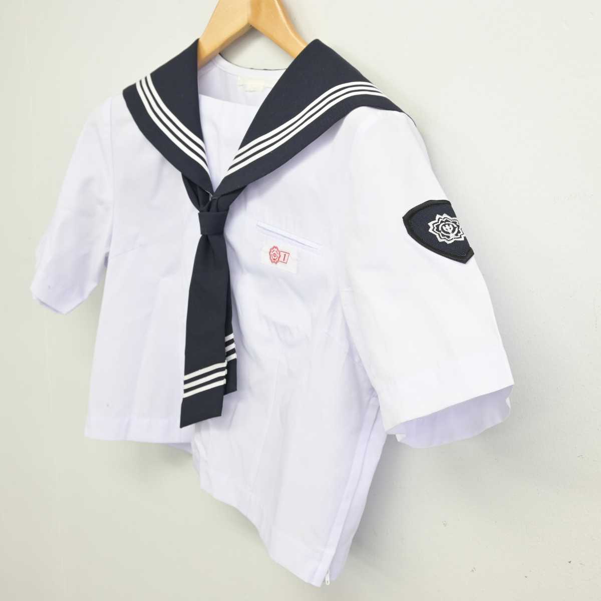 【中古】東京都 大森第八中学校 女子制服 3点 (セーラー服・スカート) sf059303