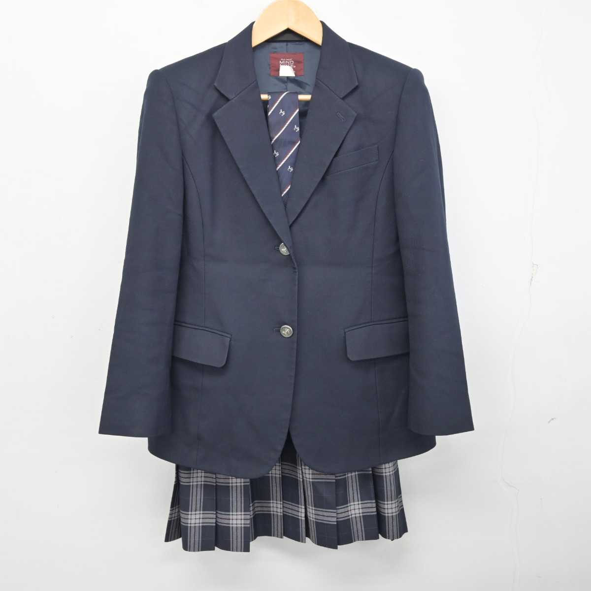 【中古】神奈川県 麻生総合高等学校 女子制服 4点 (ブレザー・スカート・スカート) sf059304