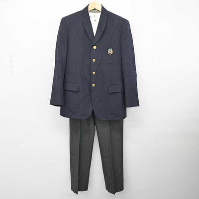 【中古】山形県 鶴岡東高等学校 男子制服 3点 (ブレザー・シャツ・ズボン) sf059309