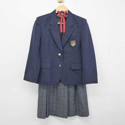 【中古】山形県 鶴岡第五中学校 女子制服 5点 (ブレザー・スカート) sf059311