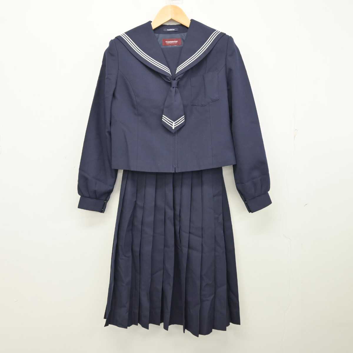 【中古】北海道 宮の森中学校 女子制服 3点 (セーラー服・スカート) sf059317