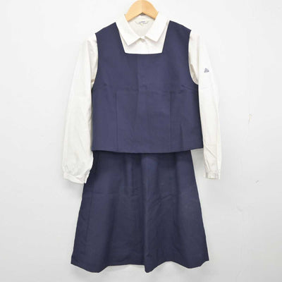 【中古】群馬県 高崎女子高等学校 女子制服 4点 (ブレザー・シャツ・ベスト・スカート) sf059320