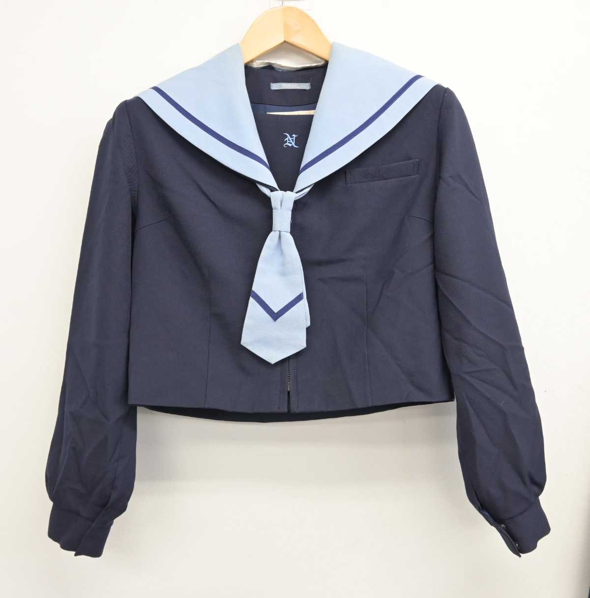 【中古】愛知県 幸田町立南部中学校 女子制服 3点 (セーラー服・スカート) sf059339