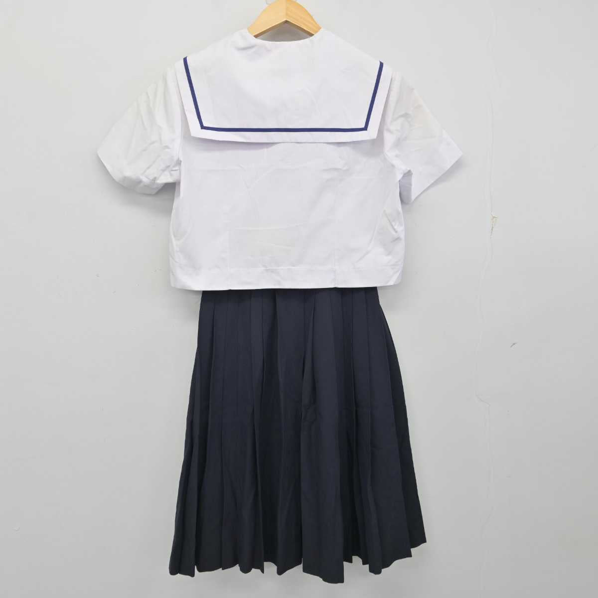 【中古】愛知県 幸田町立南部中学校 女子制服 2点 (セーラー服・スカート) sf059341