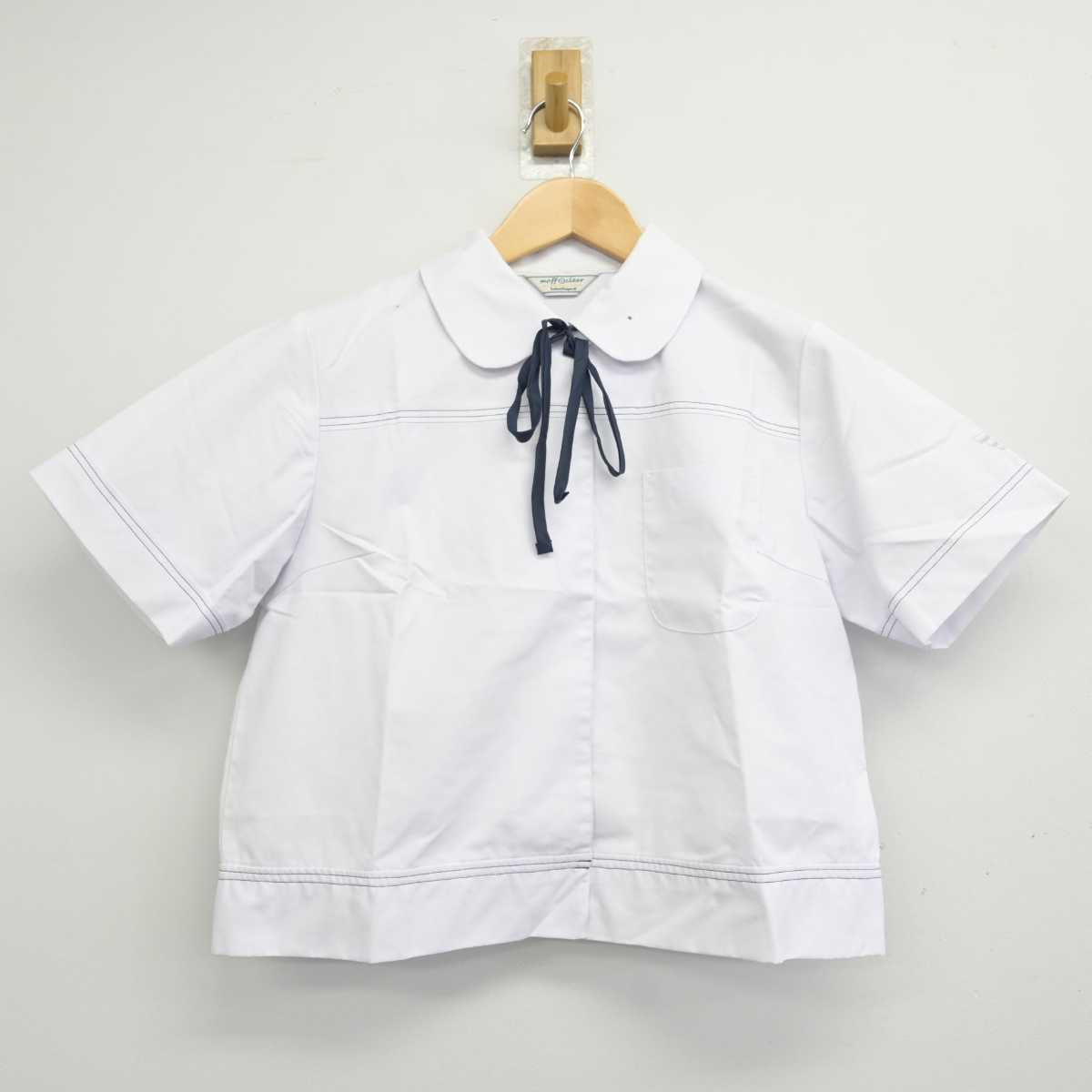 【中古】鹿児島県 西紫原中学校 女子制服 3点 (シャツ・スカート) sf059345