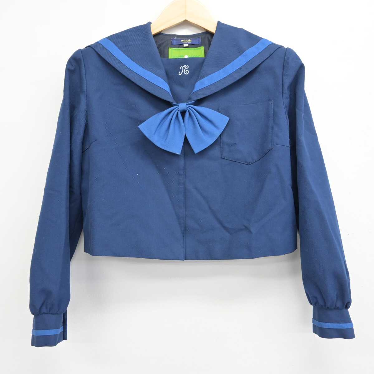 【中古】鹿児島県 西紫原中学校 女子制服 3点 (セーラー服・シャツ) sf059346