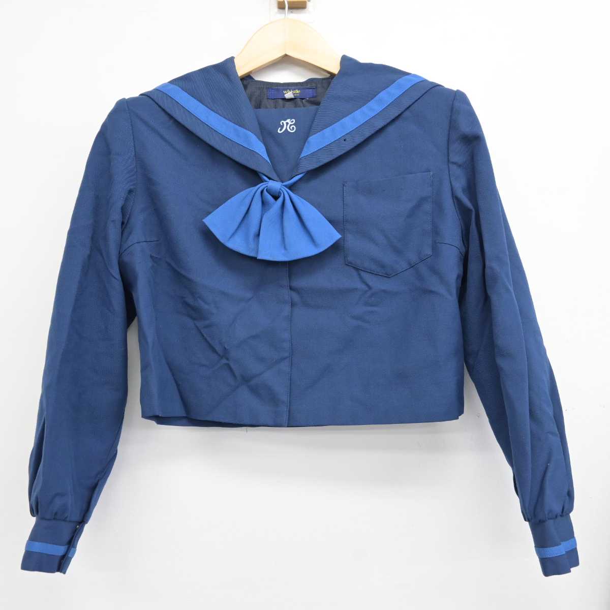 【中古】鹿児島県 西紫原中学校 女子制服 3点 (セーラー服・スカート) sf059348