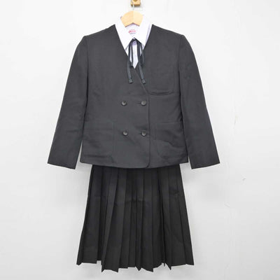 【中古】三重県 倉田山中学校 女子制服 4点 (ブレザー・シャツ・スカート) sf059351