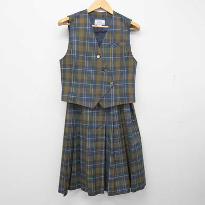 【中古】北海道 平岡中学校 女子制服 4点 (ブレザー・ベスト・スカート) sf059353